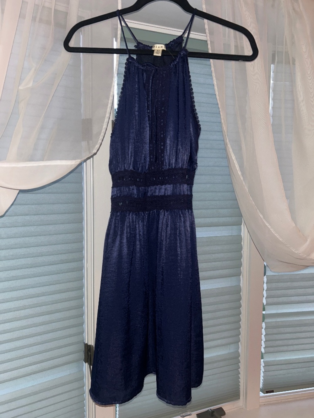 Navy Blue Mini Dress
